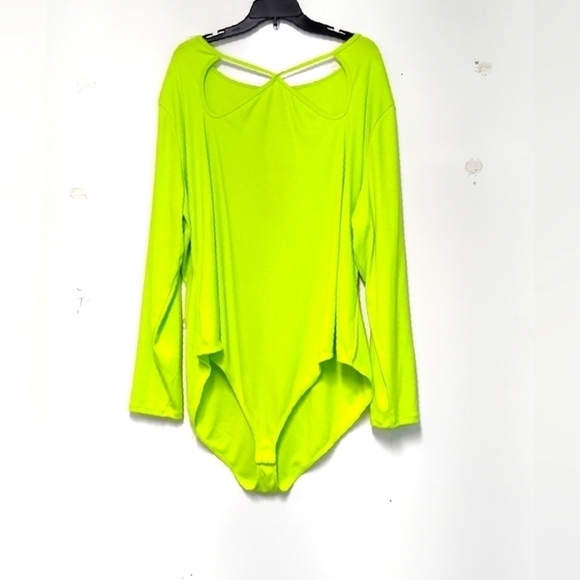 Future Collective women's body suit lime green Size: 4X. - Picture 1 of 5
